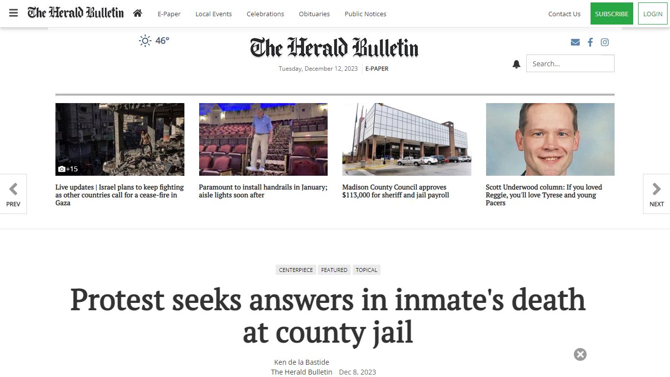 Protest seeks answers in inmate's death at county jail